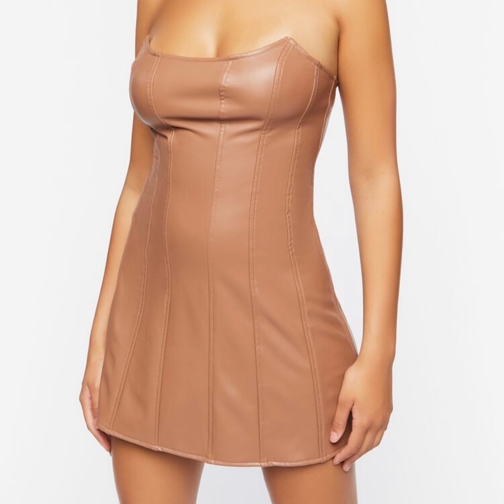 Forever 21 Faux Leather Mini Tube Dress